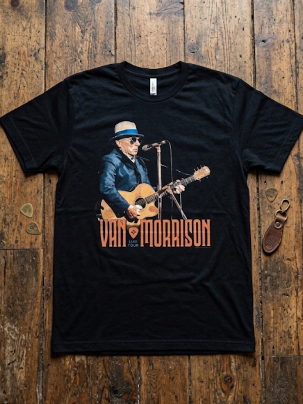 Van Morrison Tour T-Shirt with Orange Print